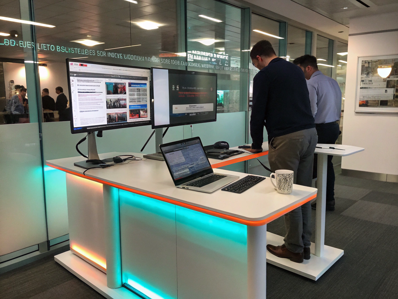 Financial data analysis on screens